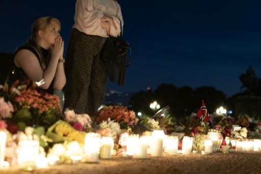 Veillée de soutien au roi Harald V devant le palais royal d'Oslo le 27 août 2026 — Odd ANDERSEN / AFP