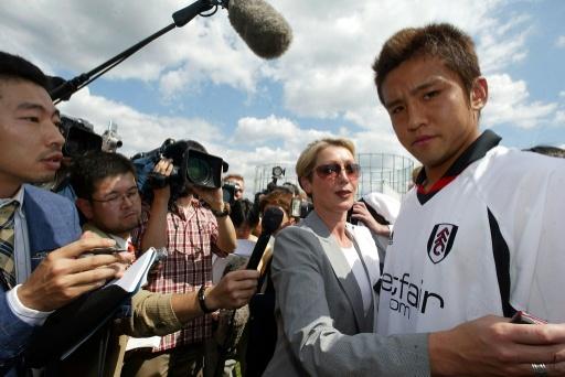 Junichi Inamoto was the first Japanese player in the Premier League — GERRY PENNY / AFP
