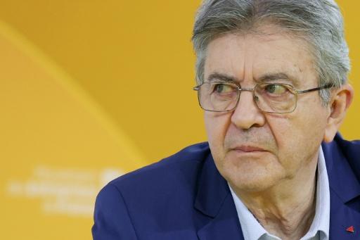 Jean-Luc Mélenchon participe au débat entre les principaux candidats à la présidentielle organisé par le Medef, le 27 août 2026 à Paris — Thomas SAMSON / AFP