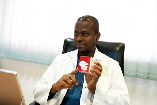 Teranga Pharma CEO Mouhamadou Sow, himself a pharmacist, said that Drepaf's paediatric version fulfils a critical need — SEYLLOU / AFP