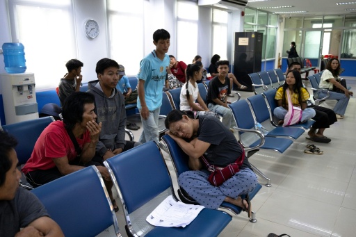 About 4,600 people from Myanmar living in Thai camps have sought permission to work legally from October 2025 to July this year — Lillian SUWANRUMPHA / AFP