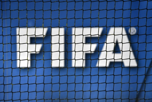 Logo de la Fifa, photographié le 13 octobre 2026 à Zurich — FABRICE COFFRINI / AFP