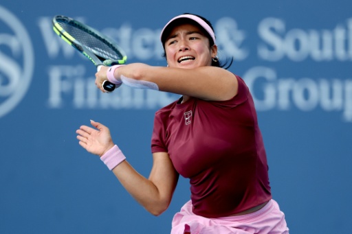 La filipina Alexandra Eala en el partido de segunda ronda del WTA 1000 de Cincinnati ante la rumana Elena-Gabriela Ruse el 15 de agosto de 2026 — MATTHEW STOCKMAN