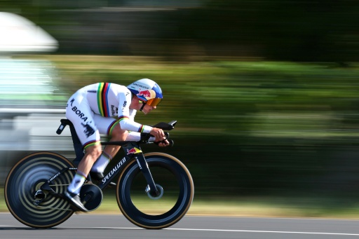 Evenepoel wins 'special' Tour de France individual time-trial
