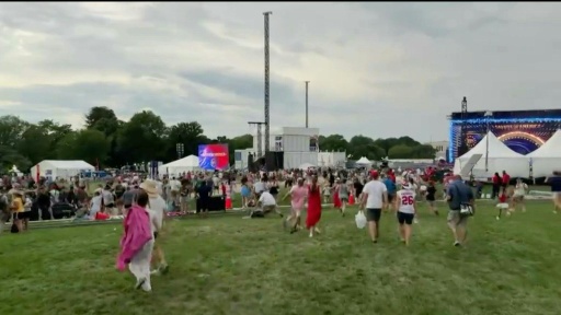 Principal evento do 4 de julho em Washington é evacuado por ameaça de tempestade