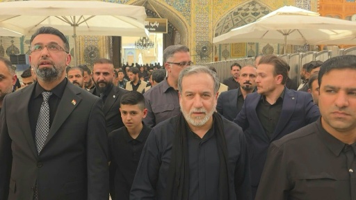 عراقجي في النجف في ذكرى أربعين الإمام الحسين