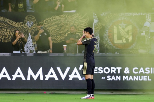 El surcoreano Son Heung-min celebra un gol con Los Angeles FC el 22 de julio de 2026 — Ryan Sirius Sun