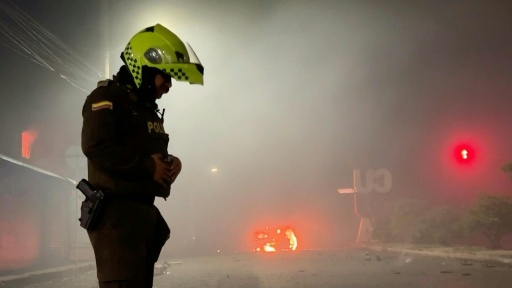 Colombie: explosion d'un camion piégé à six jours de l'investiture du président élu — Edinson ESTUPINAN / AFP