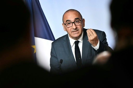 Le ministre de l'Intérieur, Laurent Nuñez, prononce un discours lors d'un point presse, à Paris, le 27 juillet 2026 — LOU BENOIST / AFP