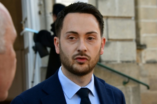 Le député LFI Damien Maudet à Limoges le 22 mars 2026 — Pascal LACHENAUD / AFP