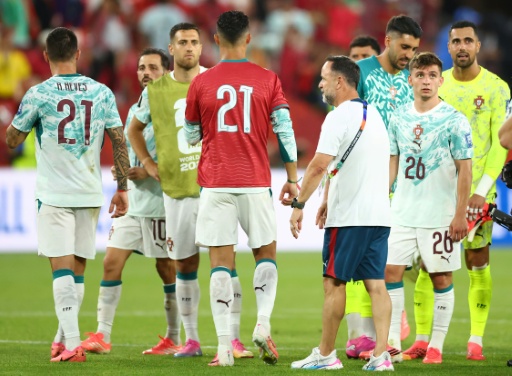 El astro portugués Cristiano Ronaldo porta la camisa 21, del fallecido delantero luso Diogo Jota, tras clasificar a octavos de final del Mundial, en Toronto, el 2 de julio de 2026