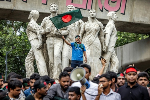 Former prime minister Sheikh Hasina of the Awami League was ousted during the 2024 revolution that saw large protests