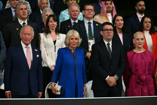 King Charles III opened the Commonwealth Games with British Prime Minister Andy Burnham also in attendance — Oli SCARFF / AFP