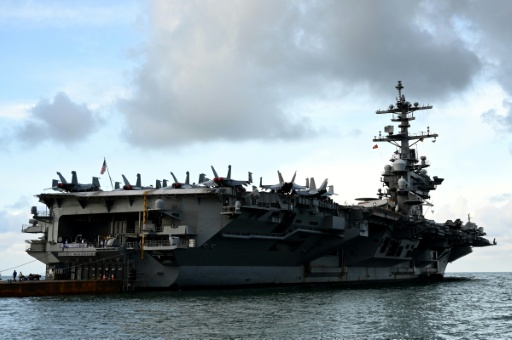 A return date for the Lincoln has not yet been announced, but US President Donald Trump confirmed that the ship will be replaced soon — Nhac NGUYEN / AFP