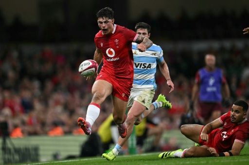 Louis Rees-Zammit made his Wales debut in 2020