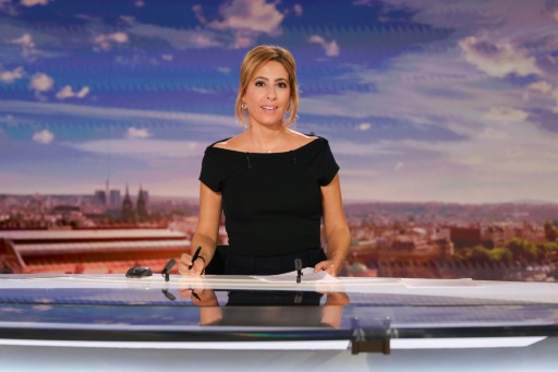 Léa Salamé présente le 20H00 de France 2 le 4 septembre 2025 à Paris — Ludovic MARIN / AFP