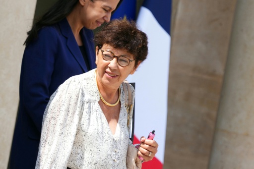 La ministre de la Transition écologique Monique Barbut quitte l'Elysée après le Conseil des ministres le 22 juillet 2026 à Paris — Dimitar DILKOFF / AFP
