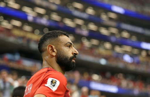Mohamed Salah durante a partida entre Egito e Austrália em 3 de julho de 2026, em Arlington, Texas.