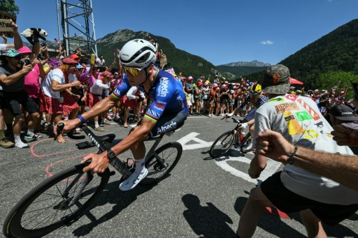 Mathieu van der Poel worked tirelessly to tee up his Alpecin Premier Tech team-mate Jasper Philipsen for the win — Jeff PACHOUD / AFP