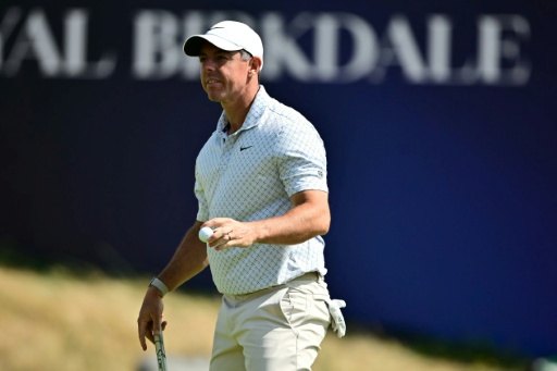 Rory McIlroy heavily criticised Bryson DeChambeau's reaction to a two-shot penalty — Ben STANSALL / AFP