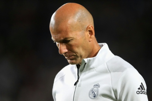 O então técnico do Real Madrid, Zinedine Zidane, durante o amistoso contra o Manchester City no Los Angeles Memorial Coliseum, em 26 de julho de 2017, em Los Angeles, Califórnia. — Sean M. Haffey