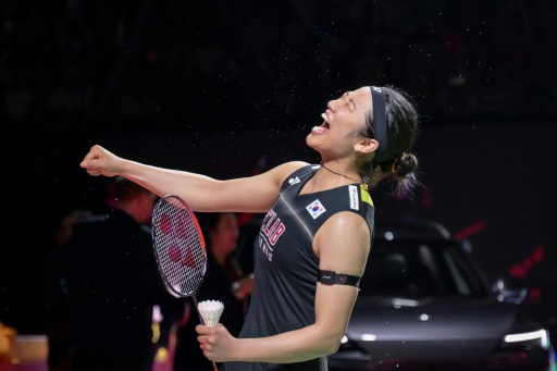 Top-ranked An, holder Yamaguchi reach badminton worlds semi-finals