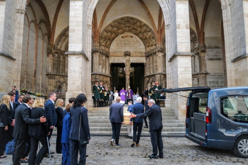 Obsèques de François Patriat le 25 août 2026, à Semur-en-Auxois (Côte d'Or) — OLIVIER CHASSIGNOLE / AFP