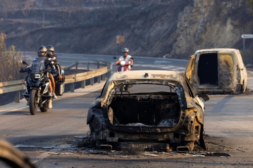 Après un incendie à Omis, en Croatie, le 14 août 2026 — MIROSLAV LELAS / AFP