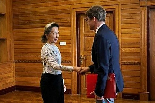 Detained Suu Kyi meets Red Cross official in Myanmar: president office