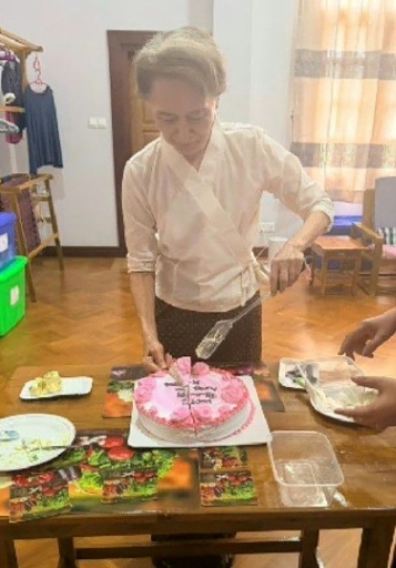 Authorities have not disclosed the exact location of Aung San Suu Kyi's detention in the capital Naypyidaw, nor how many years of her sentence remain. — Handout / AFP