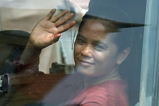 Cambodia union leader Chhim Sithar continues to speak up against the government after serving two years in prison — STR / AFP