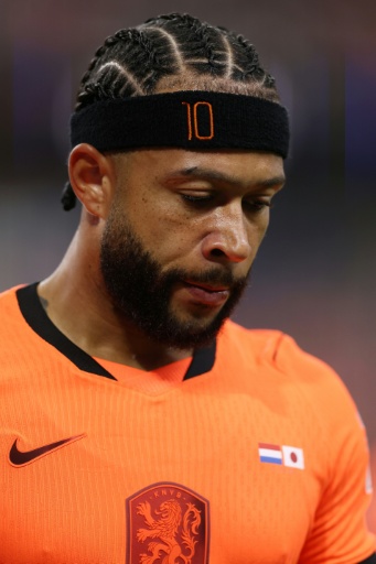 Memphis Depay, l'attaquant des Pays-Bas, lors du match du groupe F de la Coupe du monde 2026 contre le Japon, le 14 juin 2026 à Arlington (Texas) — MICHAEL STEELE