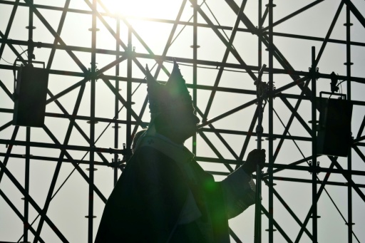 This was the last in a series of brief pastoral visits close to home that Leo has made this summer — Stefano RELLANDINI / AFP
