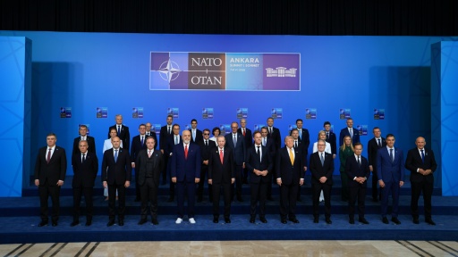 Foto de família dos participantes da cúpula da Otan, em Ancara, na Turquia, em 8 de julho de 2026