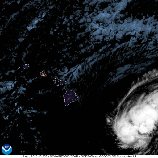 Tempestade tropical Lala ganha força e se aproxima do Havaí