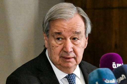 UN and Red Cross leaders Antonio Guterres and Mirjana Spoljaric have issued a joint demand for a ban on 'killer robots' — LOUAI BESHARA / AFP