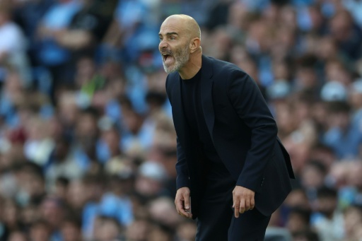 Le nouvel entraîneur de Manchester City Enzo Maresca lors du match de la première journée de Premier League contre Bournemouth le 23 août 2026 — Darren Staples / AFP