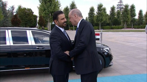 إردوغان يستقبل رئيس الوزراء العراقي علي الزيدي في أنقرة