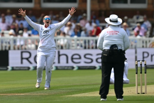 England's Ecclestone glad to get 'one-up' on brother with five-wicket Lord's haul