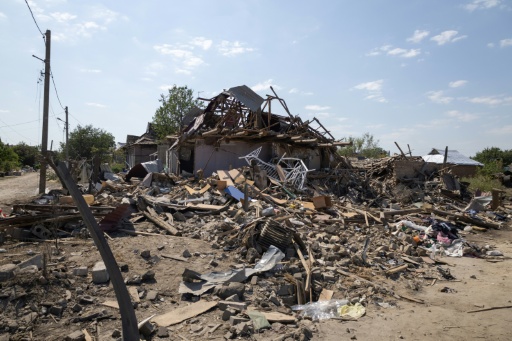 La maison détruite de la famille Voronov, lors d'une frappe russe, à Kryvyi Rig dans le centre de l'Ukraine, le 3 août 2026 — Serhii Okunev / AFP