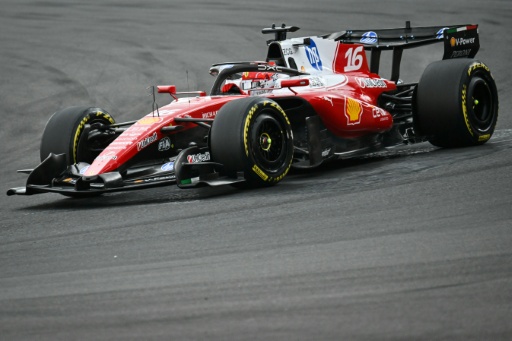 Ferrari's Charles Leclerc followed his victory at the British Grand Prix with a strong second behind Kimi Antonelli in Belgium — Andrej ISAKOVIC / AFP
