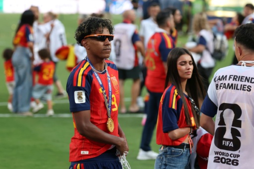 Lamine Yamal celebrates Spain's World Cup triumph — Odd ANDERSEN / AFP