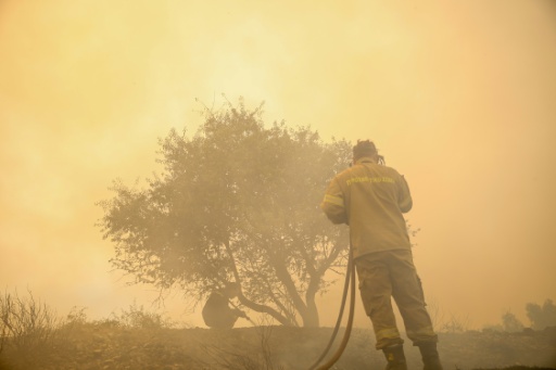 Tourists rescued by boat as forest fire threatens Greek beaches