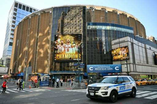 Le Madison Square Garden se prépare à accueillir le mariage de Travis Kelce et Taylor Swift, à New York, le 3 juillet 2026