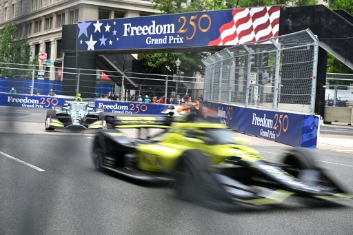 IndyCars zip among iconic Washington landmarks ahead of Freedom 250