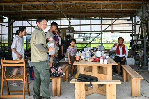 The town of Hikawa was one of the areas worst hit, where many older structures crumpled in the quake — Philip FONG / AFP