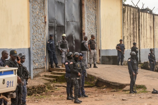 Jewel Howard-Taylor is being held at Monrovia Central Prison in the Liberian capital — Matthew Jacobs / AFP