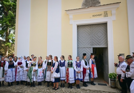 Earlier this month, a festival dedicated to promoting the Saxon heritage drew a record of almost 10,000 visitors — Daniel MIHAILESCU / AFP