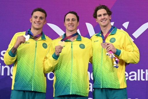 Cameron McEvoy stormed to gold in the men's 50m freestyle at the Commonwealth Games — Oli SCARFF / AFP