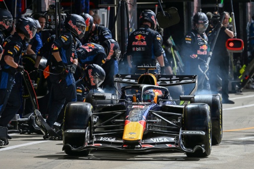 Max Verstappen durante la carrera del Gran Premio de Gran Bretaña de Fórmula 1. En el circuito de Silverstone (centro de Inglaterra), el 5 de julio de 2026